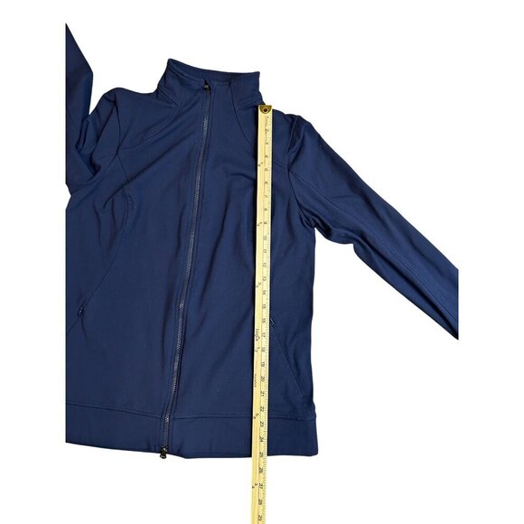 EUC - Duluth Trading Womens Navy Zip-Up Athletic Jacket M Nylon/Spandex - Picture 9 of 10